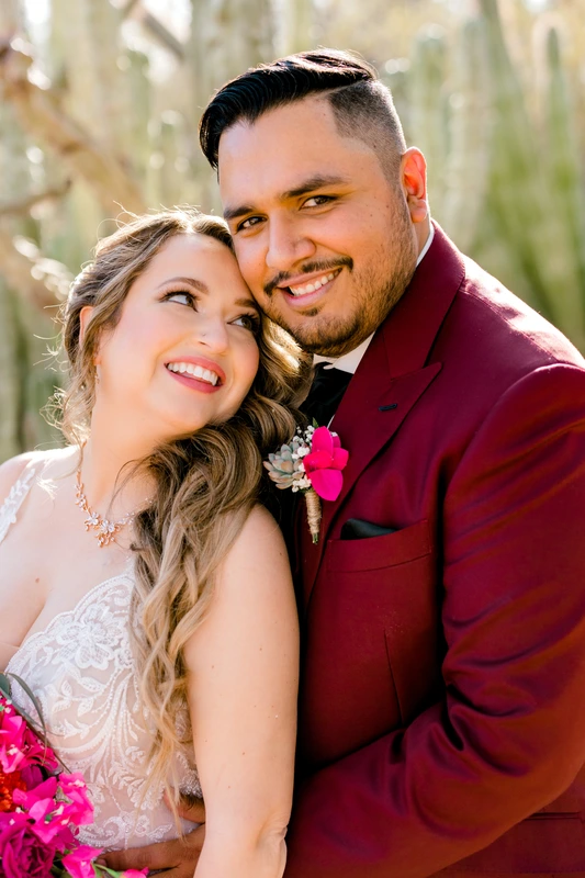 Together on our wedding day