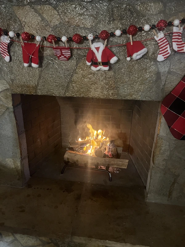 Stockings by the fireplace