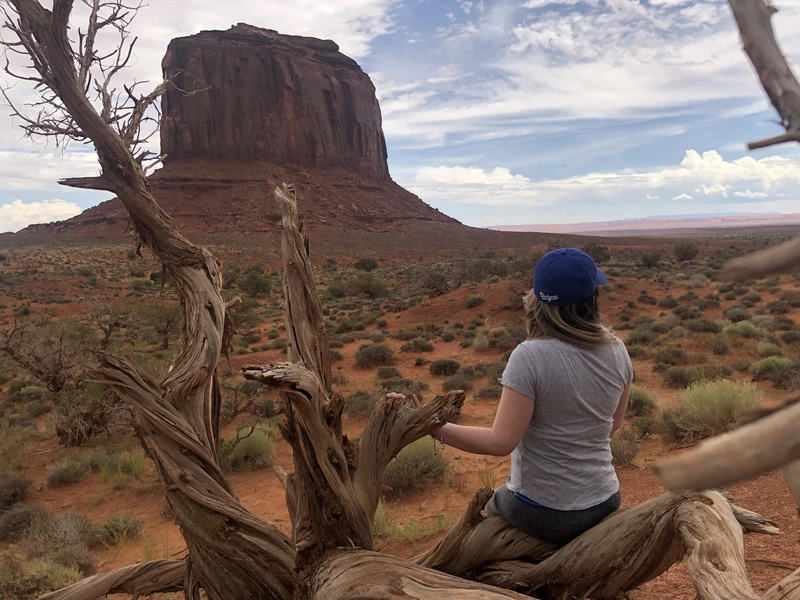 Elena taking in Monument Valley