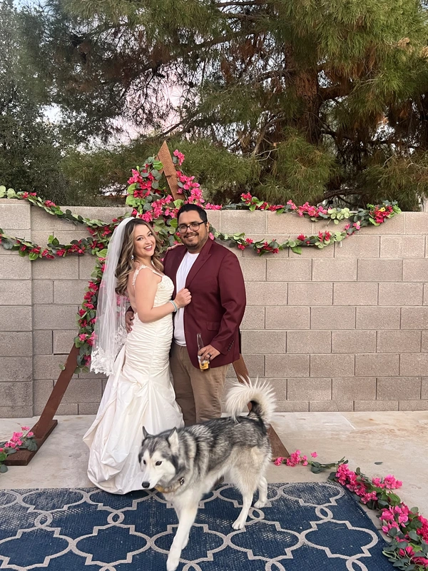 A wedding moment with Nala