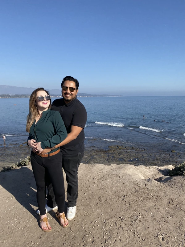 Walking by the coast