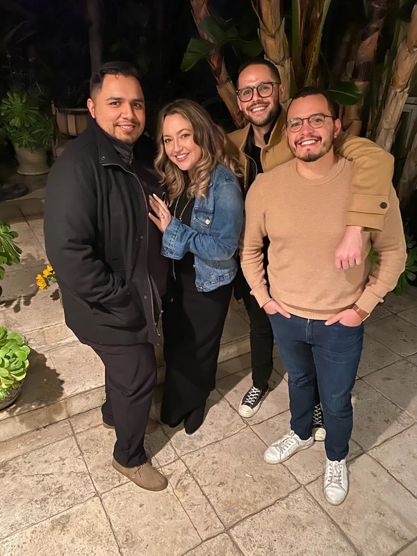 An evening out with friends