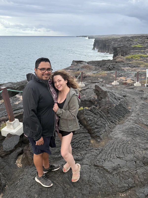 Exploring the rocky coast