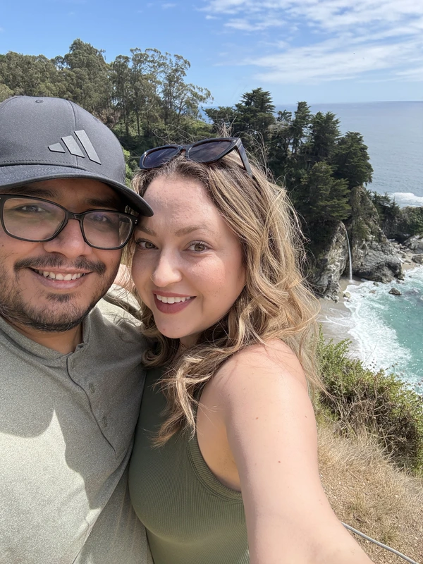 A coastal selfie together