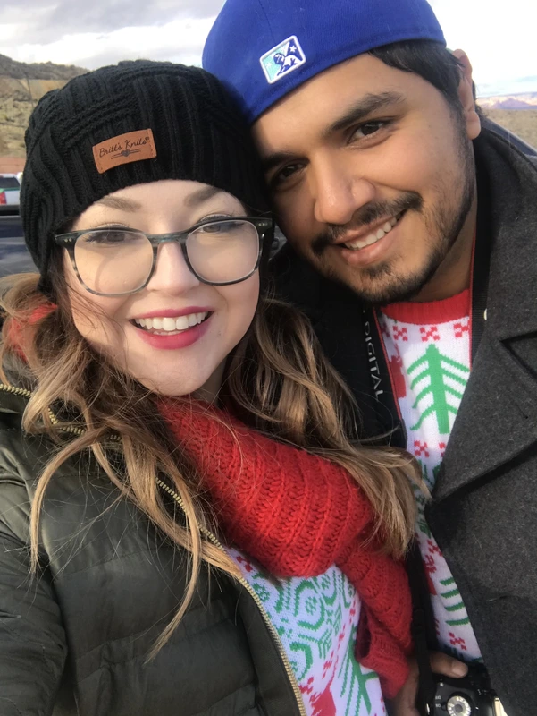 Bundled up in the snow